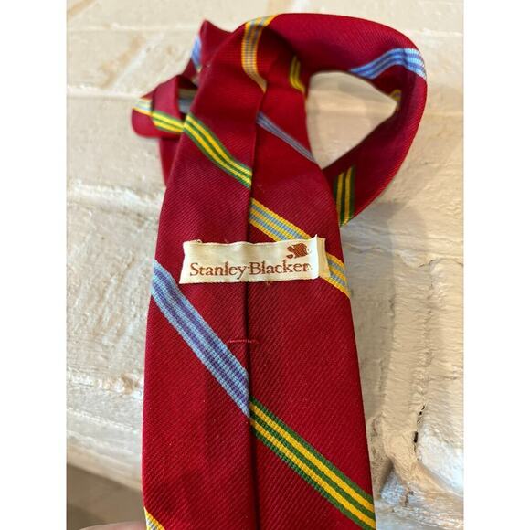 Stanley Blacker Vintage Red Tie - Picture 2 of 3